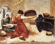Gustave Courbet Die Kornsieberinnen oil painting artist